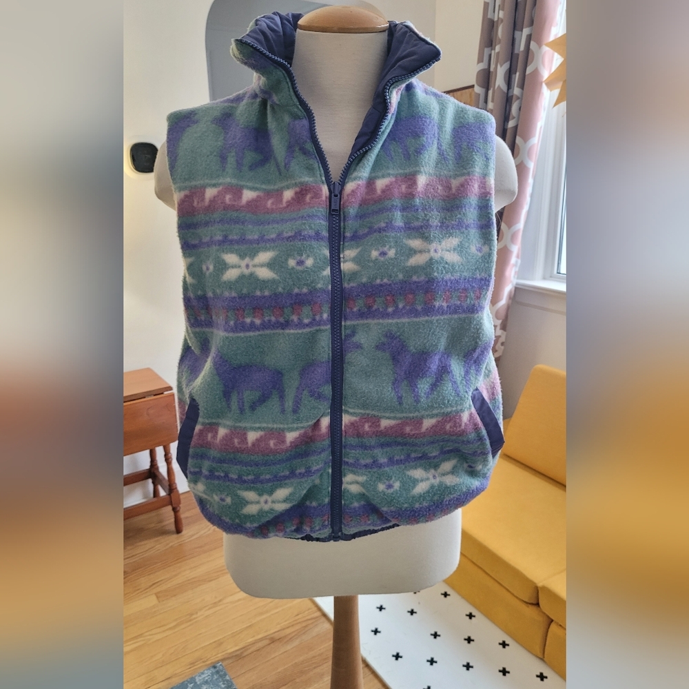 Vintage reversible vest